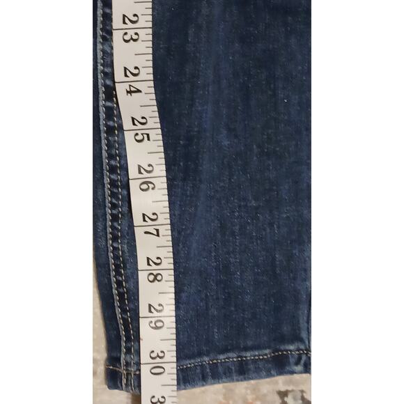 Womens Maurices Button Fly High-Rise stretch Ankle jeans 24W long 40Wx30.5L - Picture 5 of 7